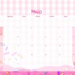 Calendario Mensal 2022 Cupcake Maio