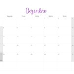 Calendario Mensal 2022 Flores Dezembro