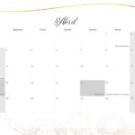 Calendario Mensal 2022 Girassol Abril