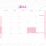 Calendario Mensal 2022 Lhama Rosa Abril