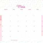 Calendario Mensal 2022 Lhama Rosa Maio