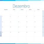 Calendario Mensal 2022 Listras Azul Dezembro