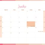 Calendario Mensal 2022 Listras Salmao Junho