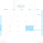 Calendario Mensal 2022 Marmore Abril
