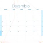 Calendario Mensal 2022 Marmore Dezembro