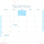 Calendario Mensal 2022 Marmore Novembro