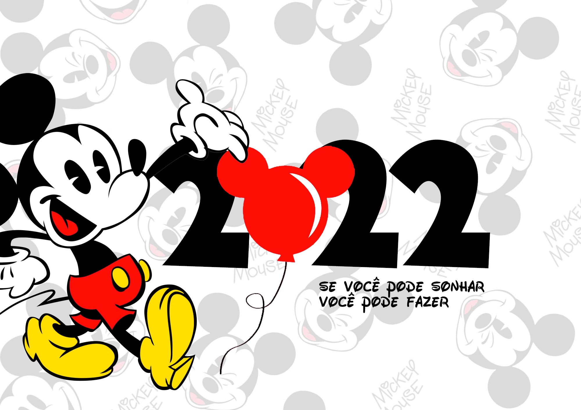 Calendario Mensal 2022 Mickey Capa