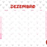 Calendario Mensal 2022 Minnie Vermelha Dezembro