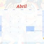 Calendario Mensal 2022 Mulher Maravilha Abril