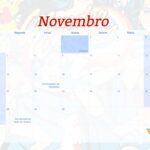 Calendario Mensal 2022 Mulher Maravilha Novembro