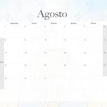 Calendario Mensal 2022 Nossa Senhora Agosto