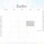 Calendario Mensal 2022 Nossa Senhora Junho