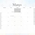 Calendario Mensal 2022 Nossa Senhora Marco