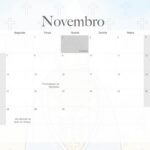 Calendario Mensal 2022 Nossa Senhora Novembro