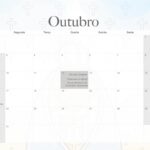 Calendario Mensal 2022 Nossa Senhora Outubro