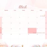 Calendario Mensal 2022 Raposinha Abril