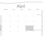 Calendario Mensal 2022 Religioso Abril