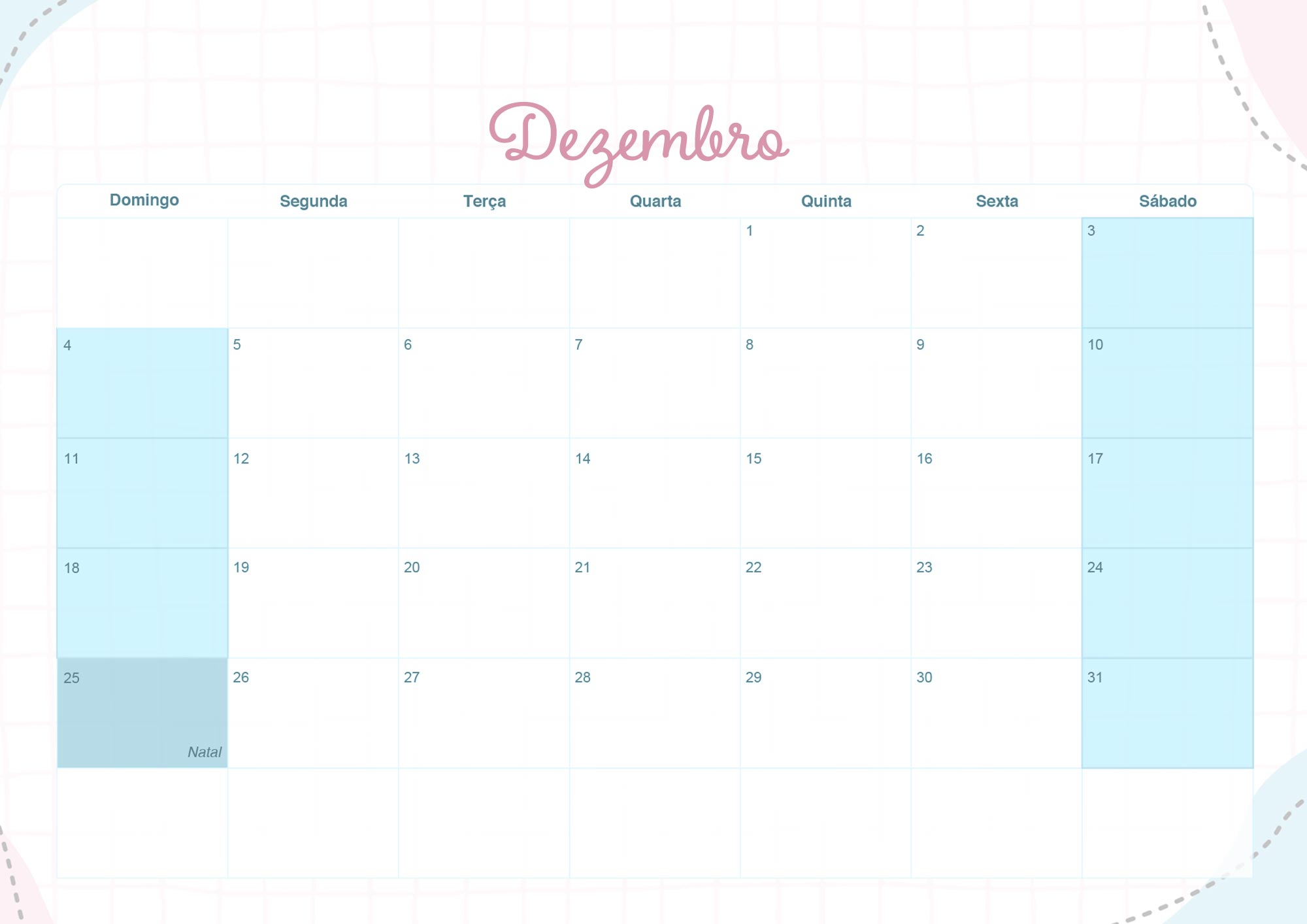 Calendario Mensal 2022 Religioso Frases Dezembro