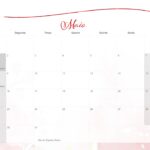 Calendario Mensal 2022 Rosas Vermelhas Maio