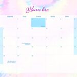 Calendario Mensal 2022 Tie Dye Novembro