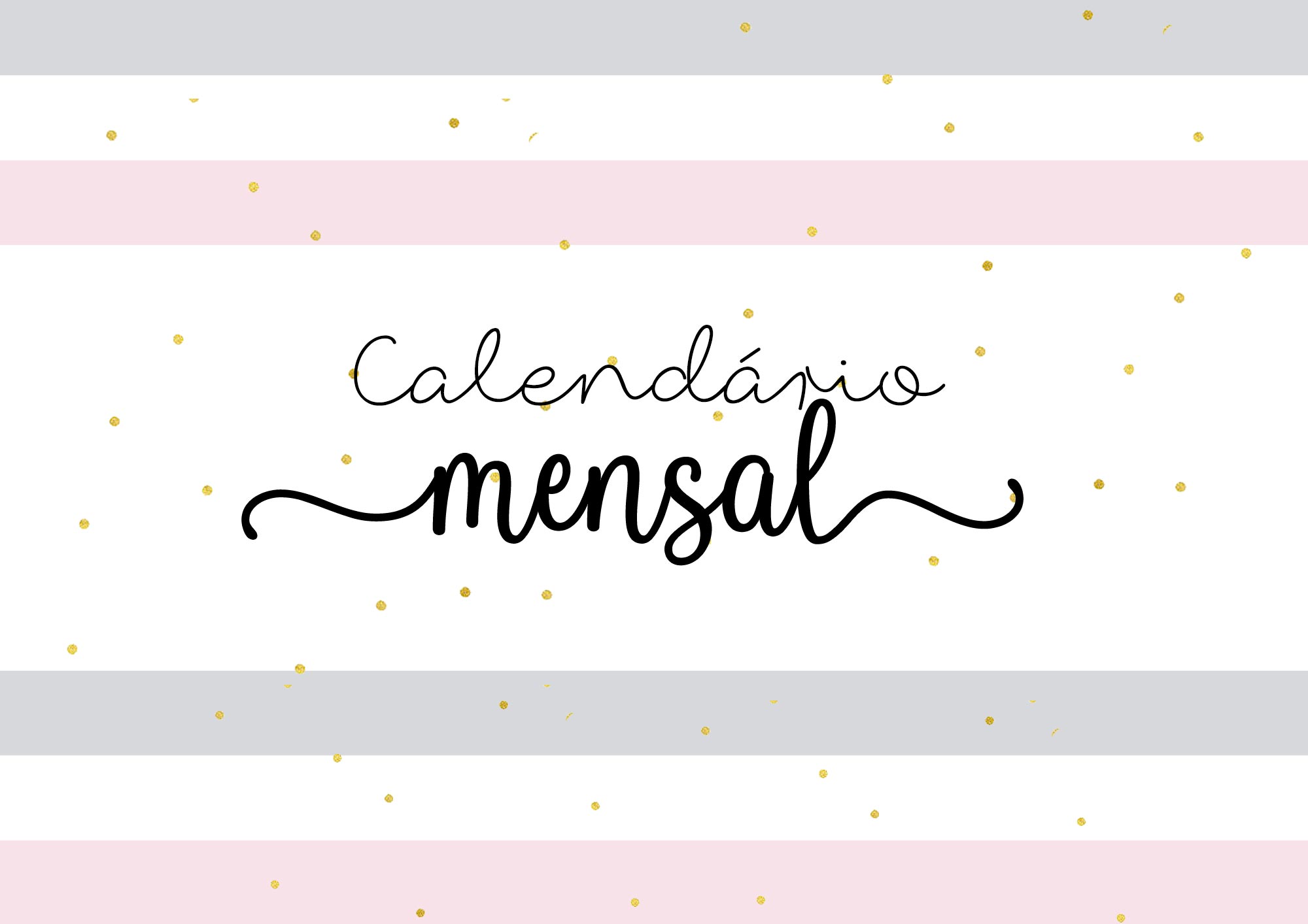 Capa Calendario Mensal 2022 Lettering 10