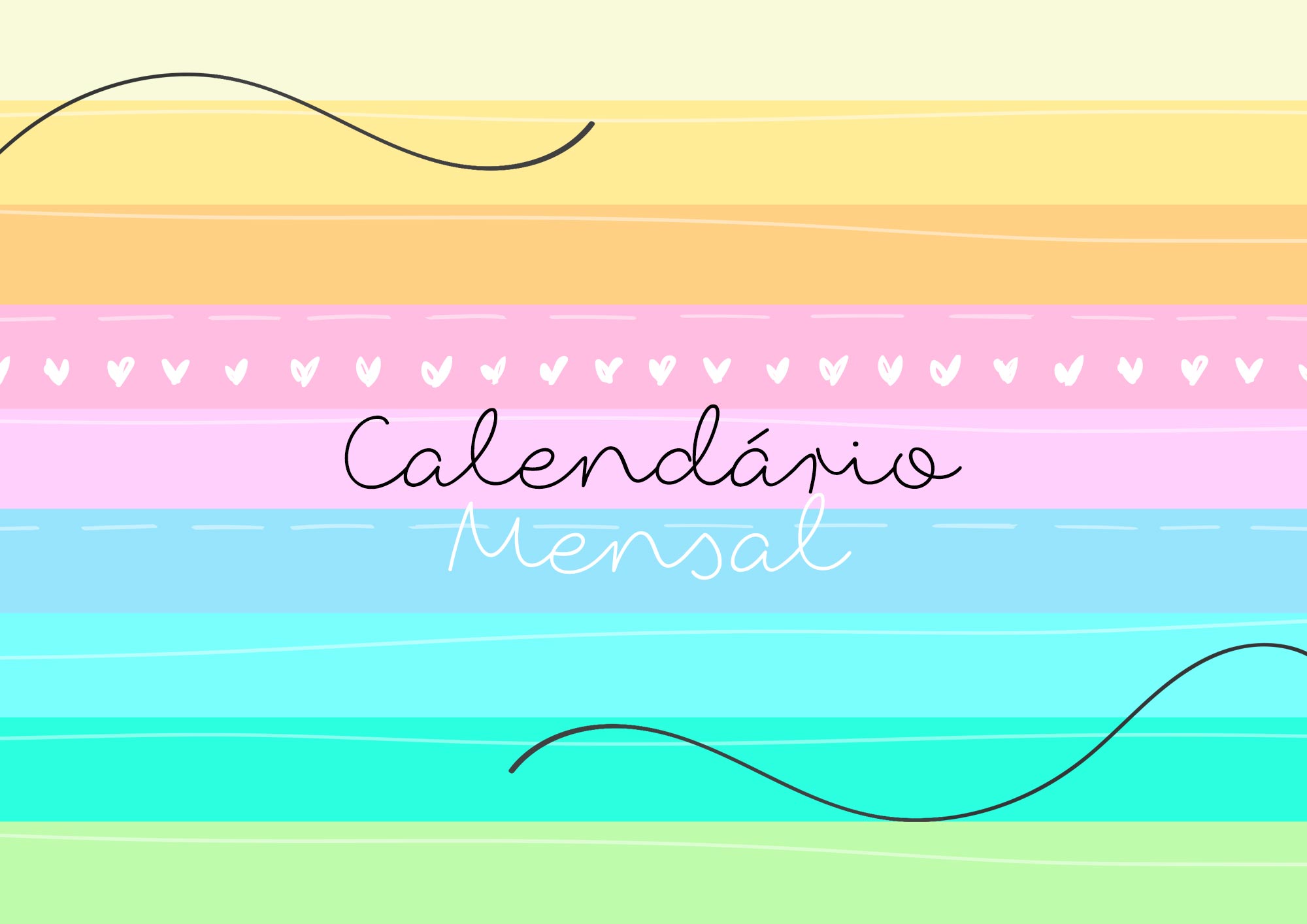 Capa Calendario Mensal 2022 Lettering 8