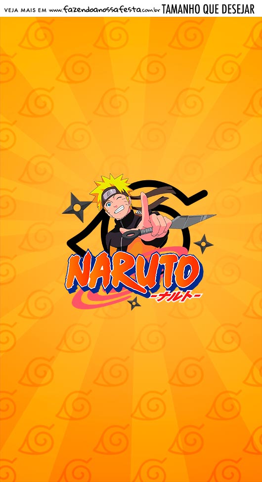 Adesivo Para Imprimir Festa Naruto