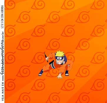 Adesivo Quadrado Naruto