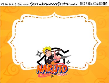 Aviso para Comida Naruto - Fazendo a Nossa Festa