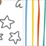 Bandeirinha de Dois Lados Kit Dia das Criancas para colorir