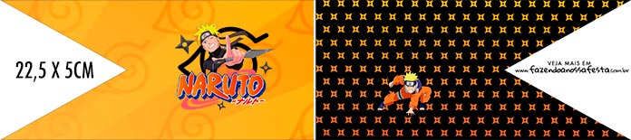 Bandeirinha de Dois Lados Naruto