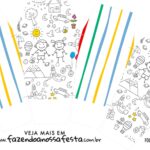 Caixinha China in Box Dia das Criancas para colorir