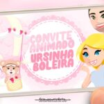 Convite Animado Ursinha Baloeira