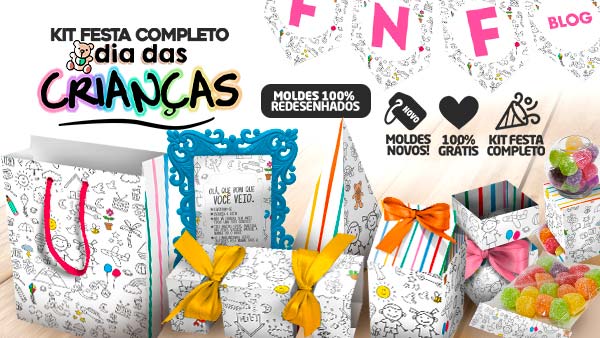 Caixa com balinhas personalizadas - Cloé Papelaria Artesanal