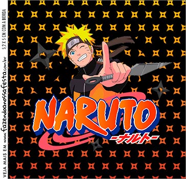 Molde Caixa Acrilica Naruto