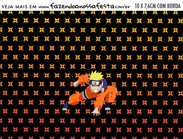 Plaquinha de Comida Naruto