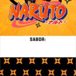 Rotulo para brownie Naruto