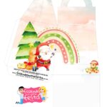 Caixa Mini Panetone com visor Papai Noel 2