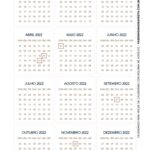 Calendario de mesa 2022 Menino Jesus meses