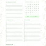 Planner Cactos para Imprimir Agenda Agosto