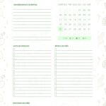 Planner Cactos para Imprimir Agenda Dezembro