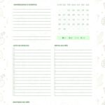 Planner Cactos para Imprimir Agenda Fevereiro