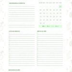 Planner Cactos para Imprimir Agenda Janeiro