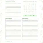 Planner Cactos para Imprimir Agenda Junho