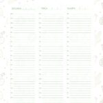 Planner Cactos para Imprimir Agenda Semanal Pagina 1