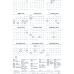 Planner Colorido Azul Calendario 2022