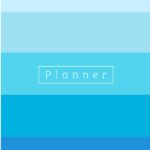 Planner 2022 para imprimir Colorido Azul Capa
