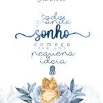 Planner Floral Rosas Azuis Janeiro Capa