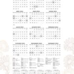 Planner Girassol 2022 Calendario 2023