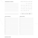 Planner 2022 para imprimir Lettering Agenda Junho
